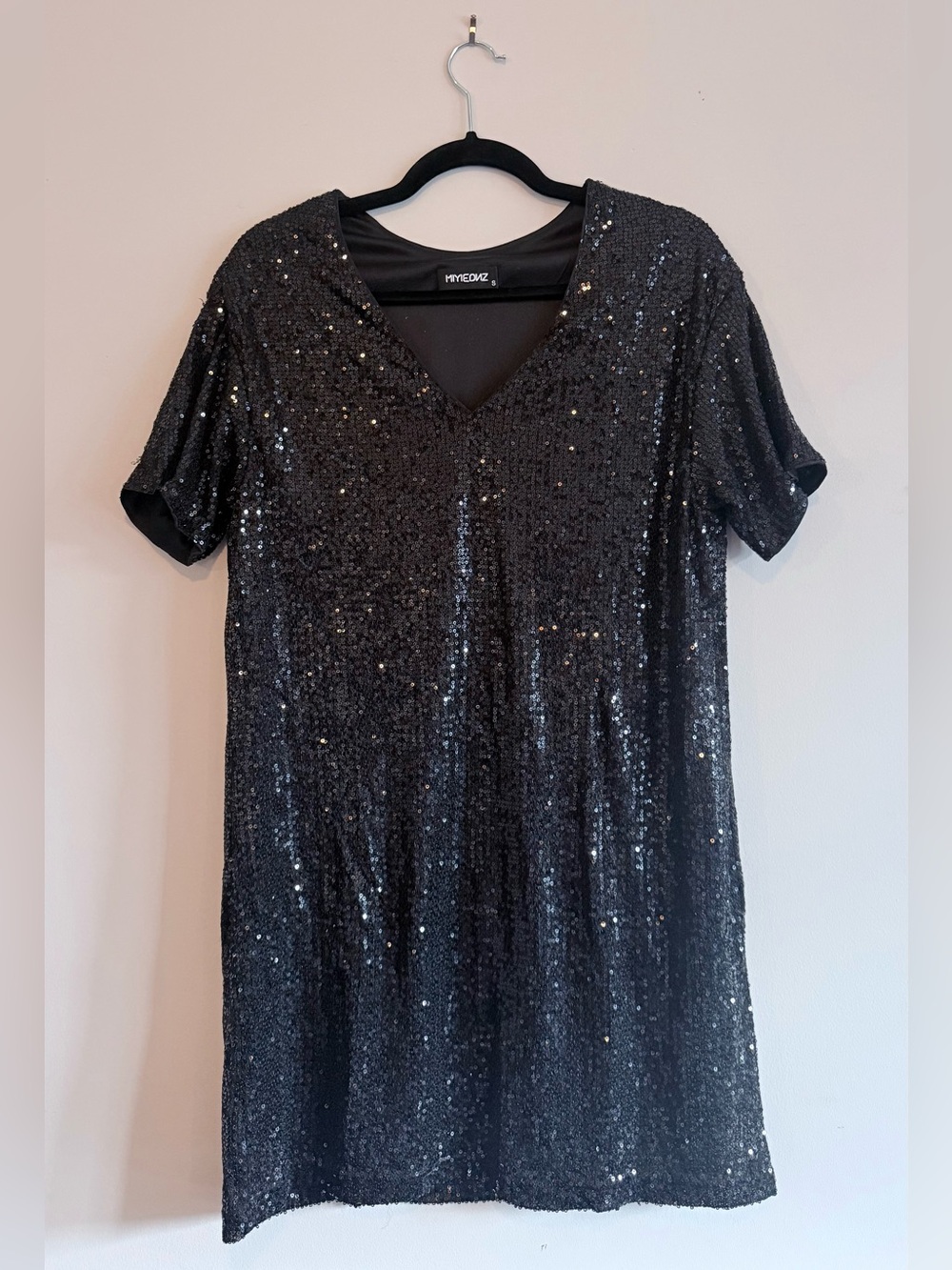Reversible Sequin Mini Dress